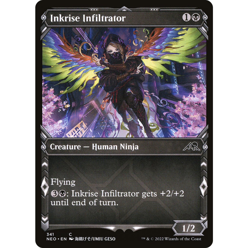 Inkrise Infiltrator (Showcase) (Kamigawa: Neon Dynasty) Near Mint Foil