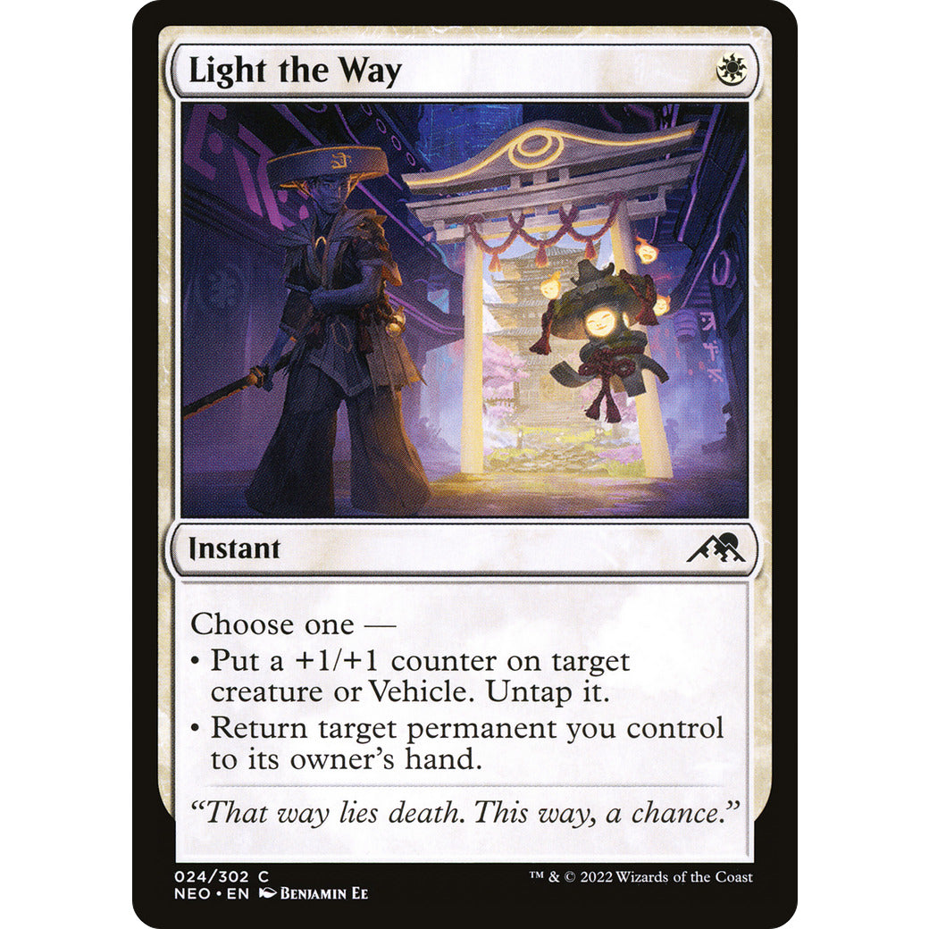 Light the Way (Kamigawa: Neon Dynasty) Near Mint Foil