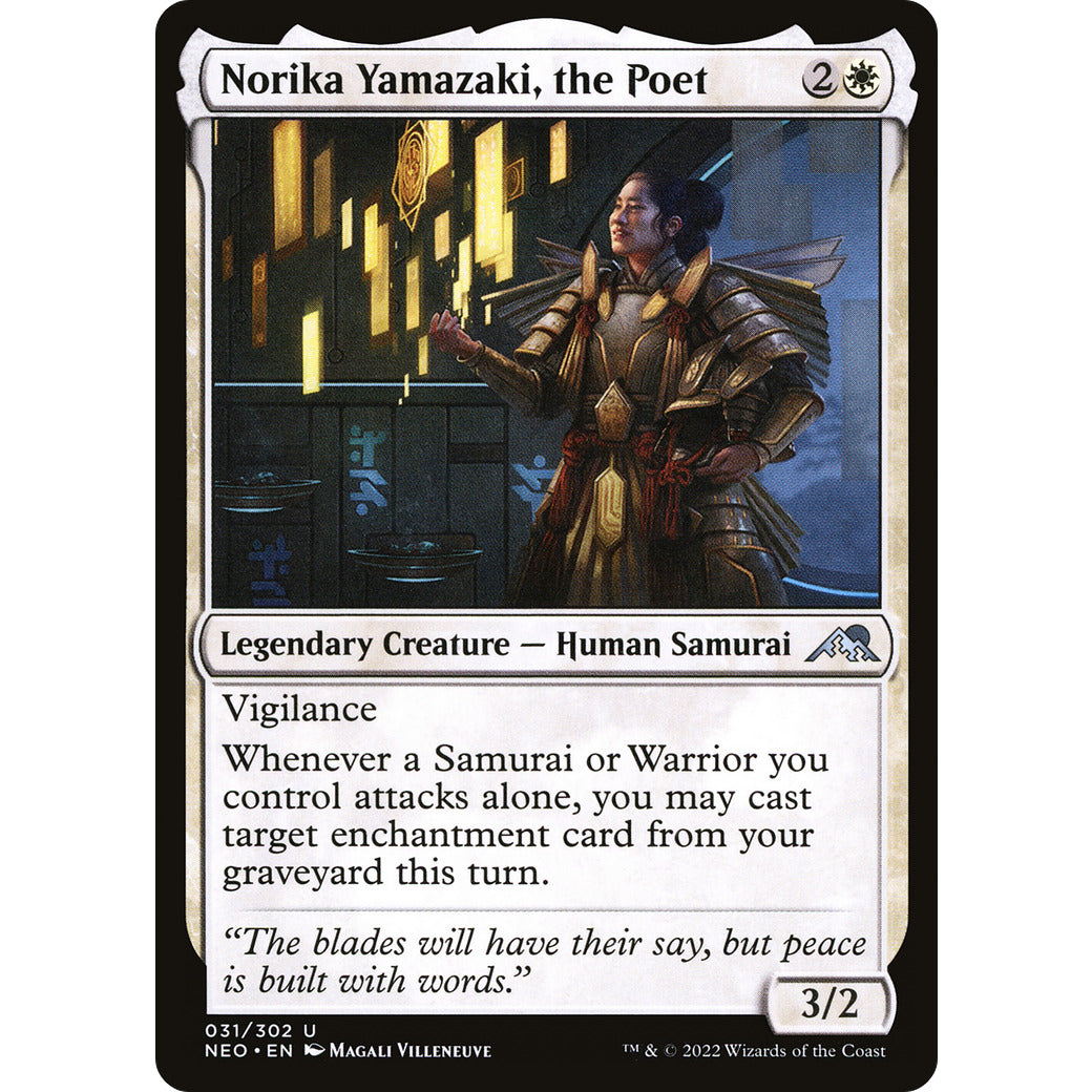 Norika Yamazaki, the Poet (Kamigawa: Neon Dynasty) Near Mint Foil