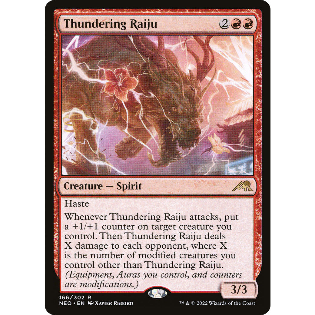 Thundering Raiju (Kamigawa: Neon Dynasty) Near Mint