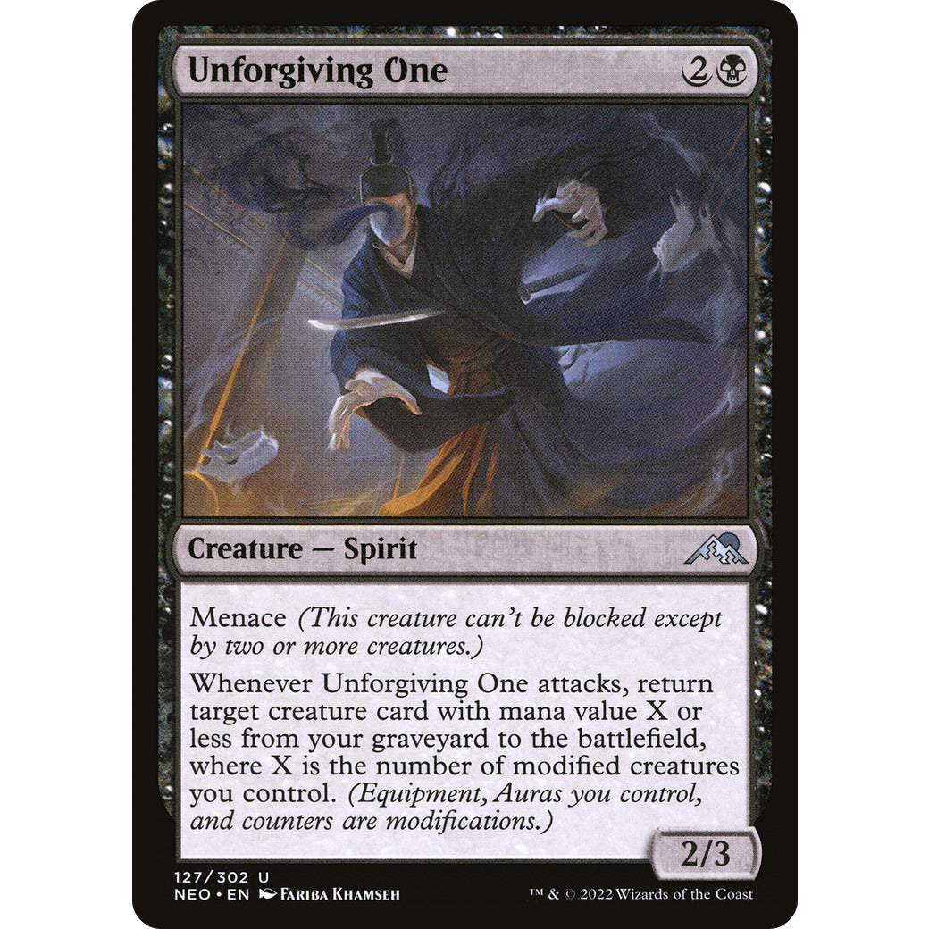 Unforgiving One (Kamigawa: Neon Dynasty) Near Mint Foil