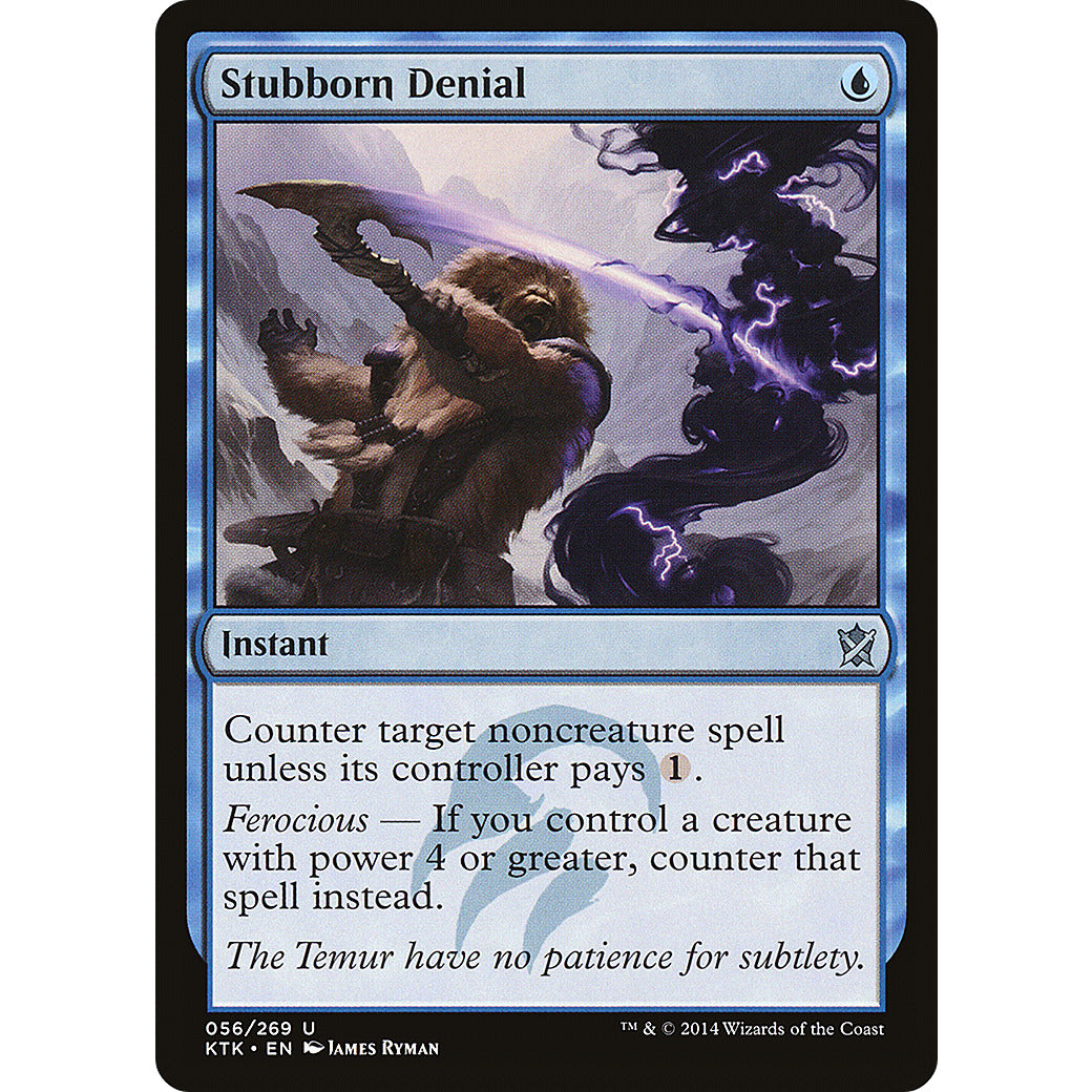Stubborn Denial (Khans of Tarkir) Light Play