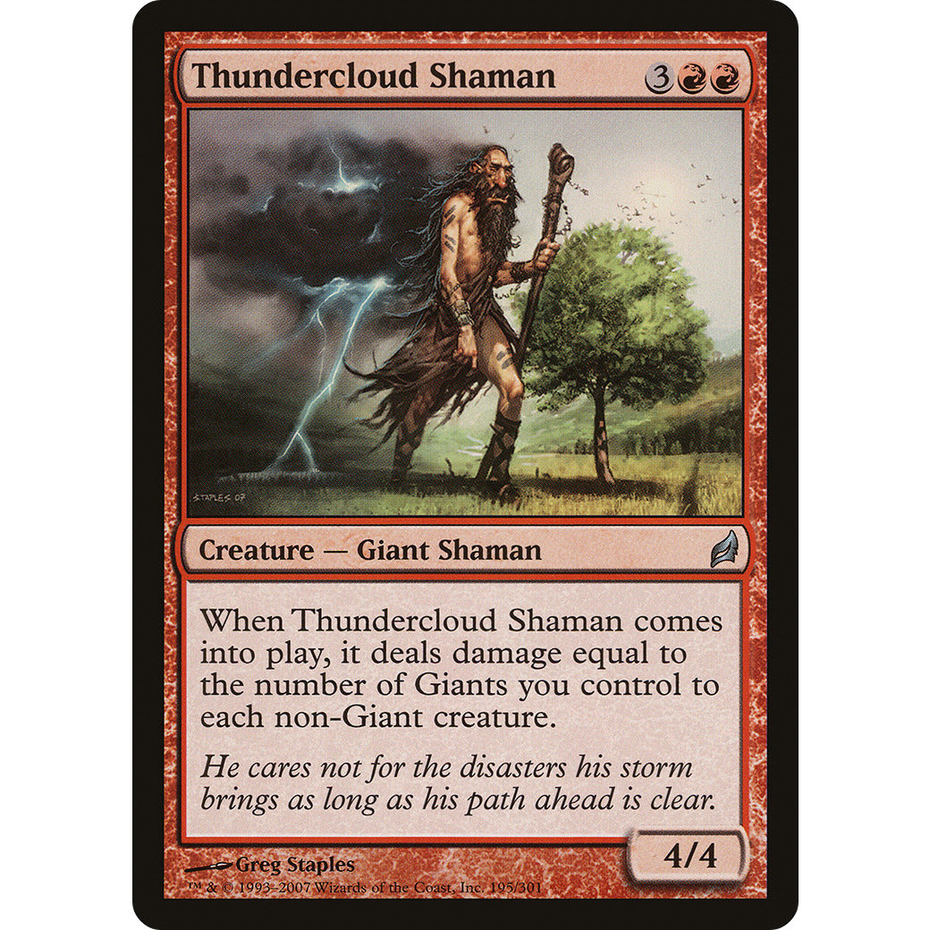 Thundercloud Shaman (Lorwyn) Light Play