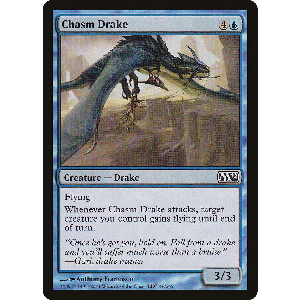 Chasm Drake (Magic 2012 Core Set) Light Play Foil