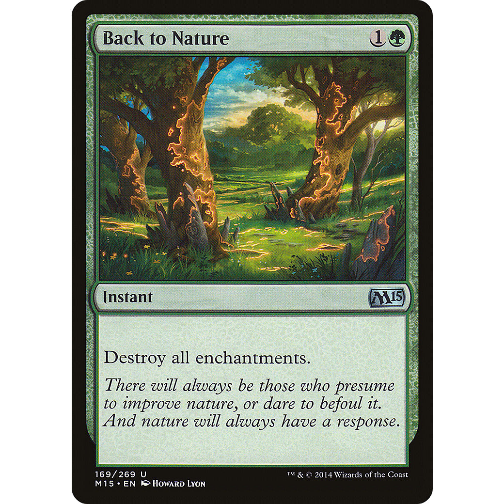 Back to Nature (Magic 2015 Core Set) Light Play