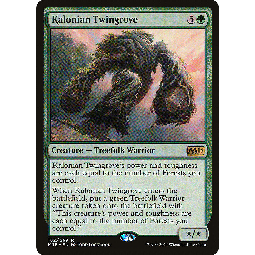 Kalonian Twingrove (Magic 2015 Core Set) Light Play