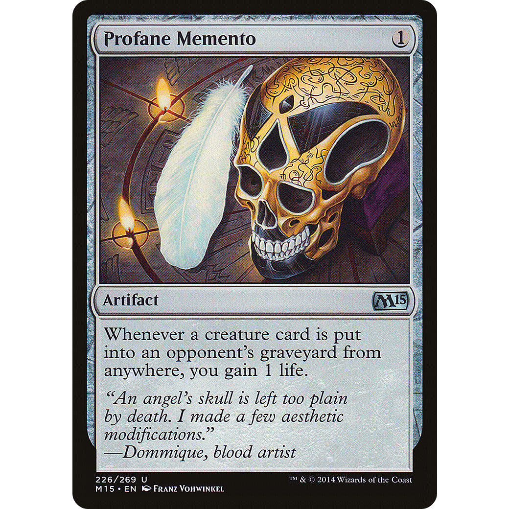 Profane Memento (Magic 2015 Core Set) Light Play