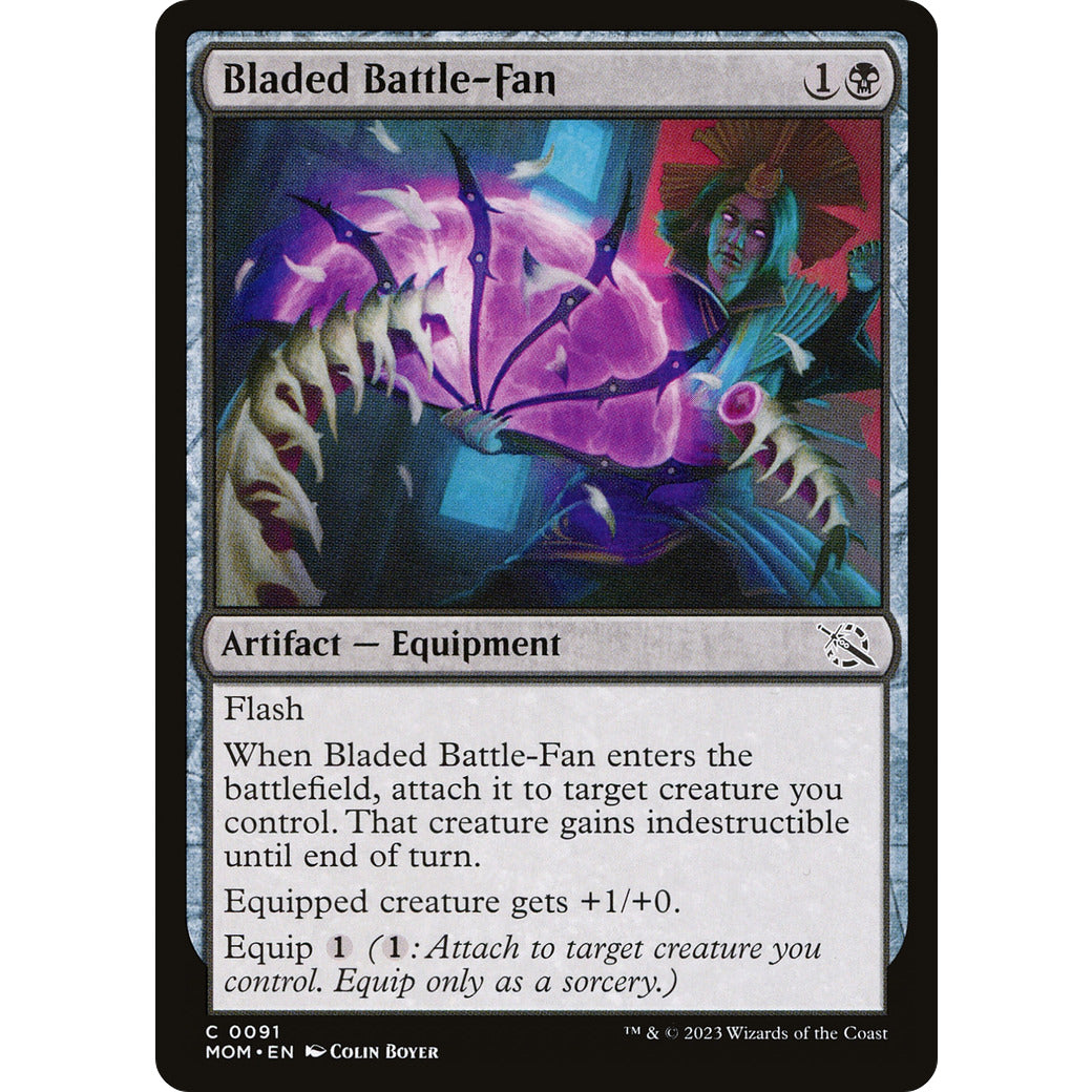 Bladed Battle-Fan (March of the Machine) Light Play Foil