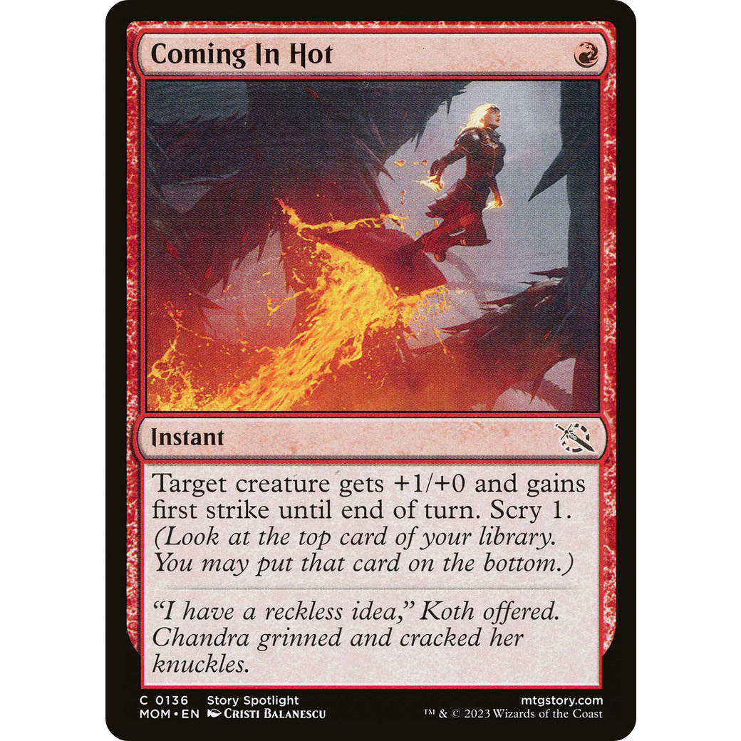Coming In Hot (March of the Machine) Light Play Foil