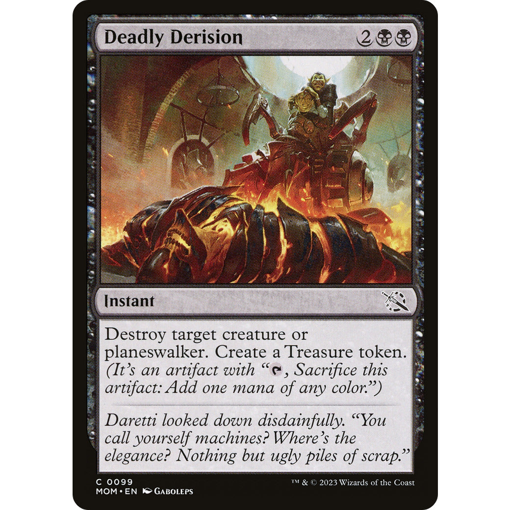 Deadly Derision (March of the Machine) Light Play Foil