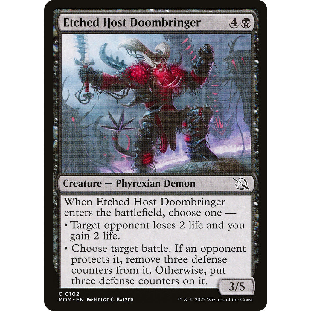 Etched Host Doombringer (March of the Machine) Near Mint Foil