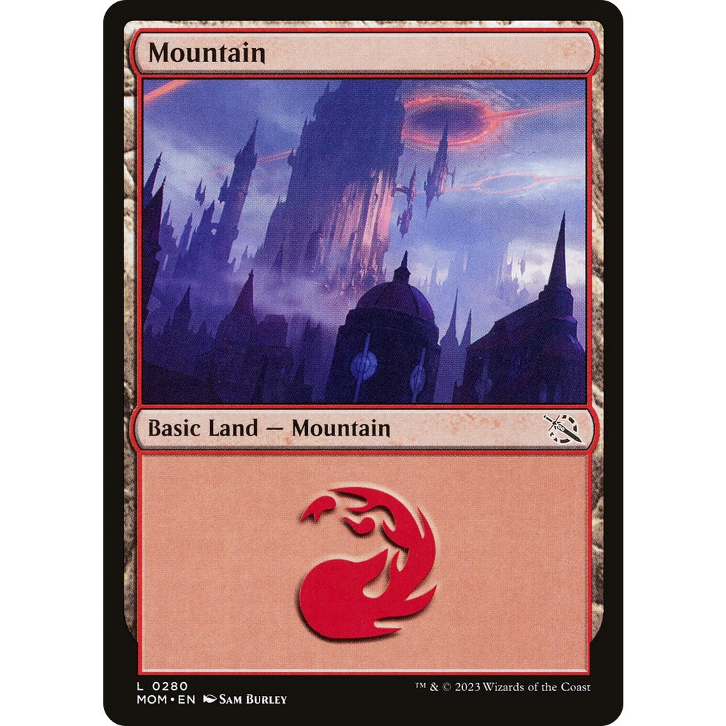 Mountain (289) (March of the Machine) Near Mint Foil
