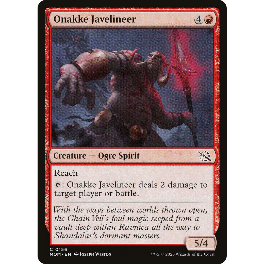 Onakke Javelineer (March of the Machine) Light Play Foil