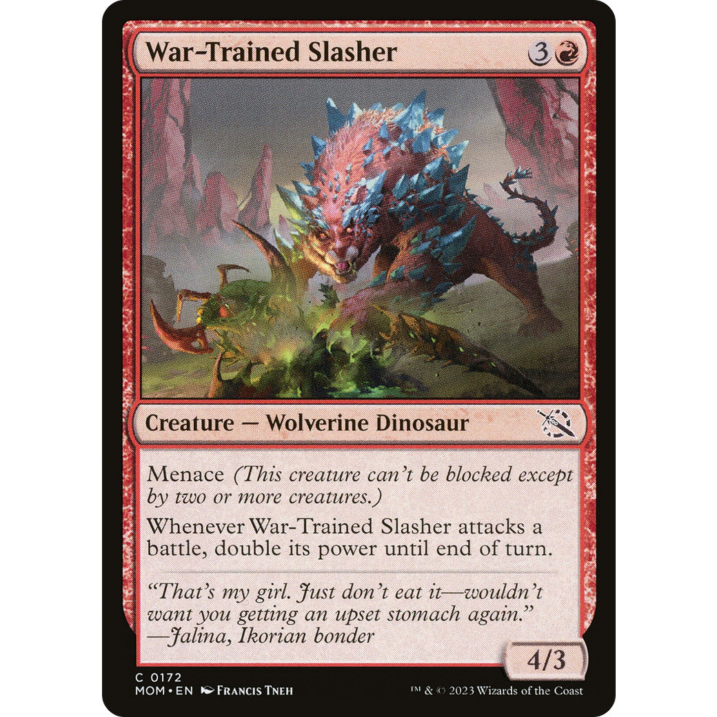 War-Trained Slasher (March of the Machine) Near Mint Foil