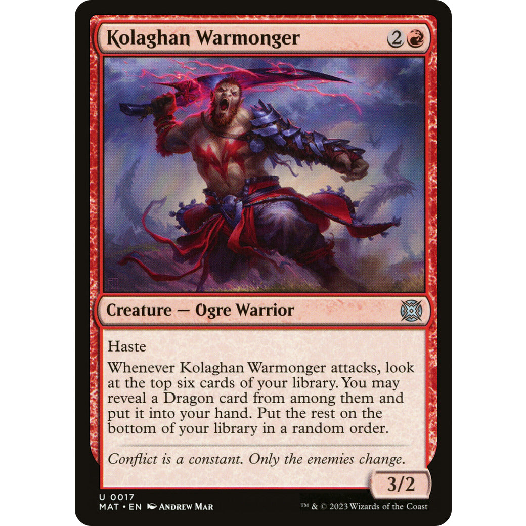 Kolaghan Warmonger (March of the Machine: The Aftermath) Light Play Foil