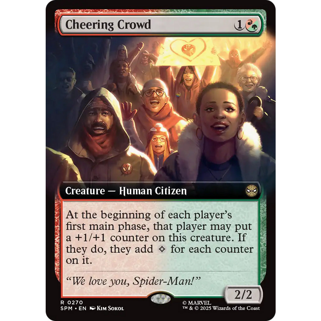 Cheering Crowd (Extended Art) (Marvel's Spider-Man) Near Mint