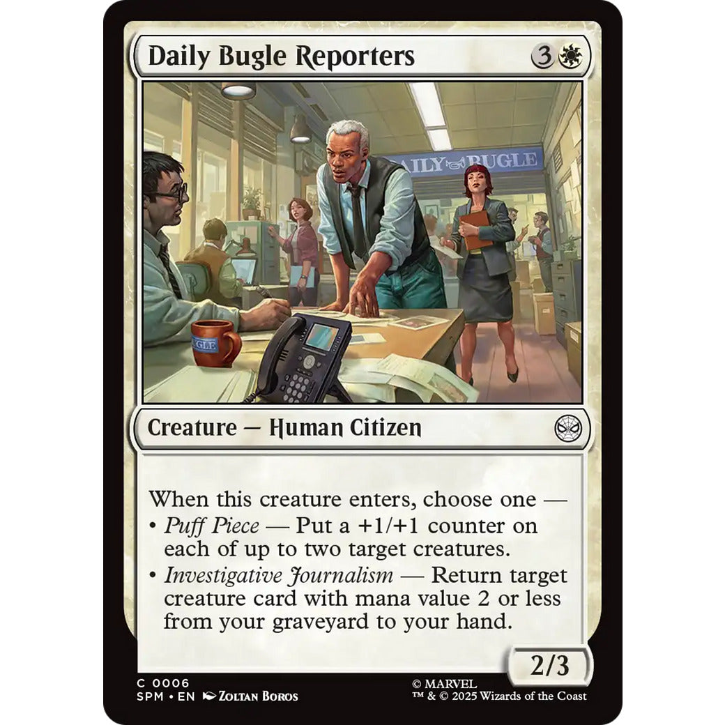 Daily Bugle Reporters (Marvel's Spider-Man) Near Mint Foil