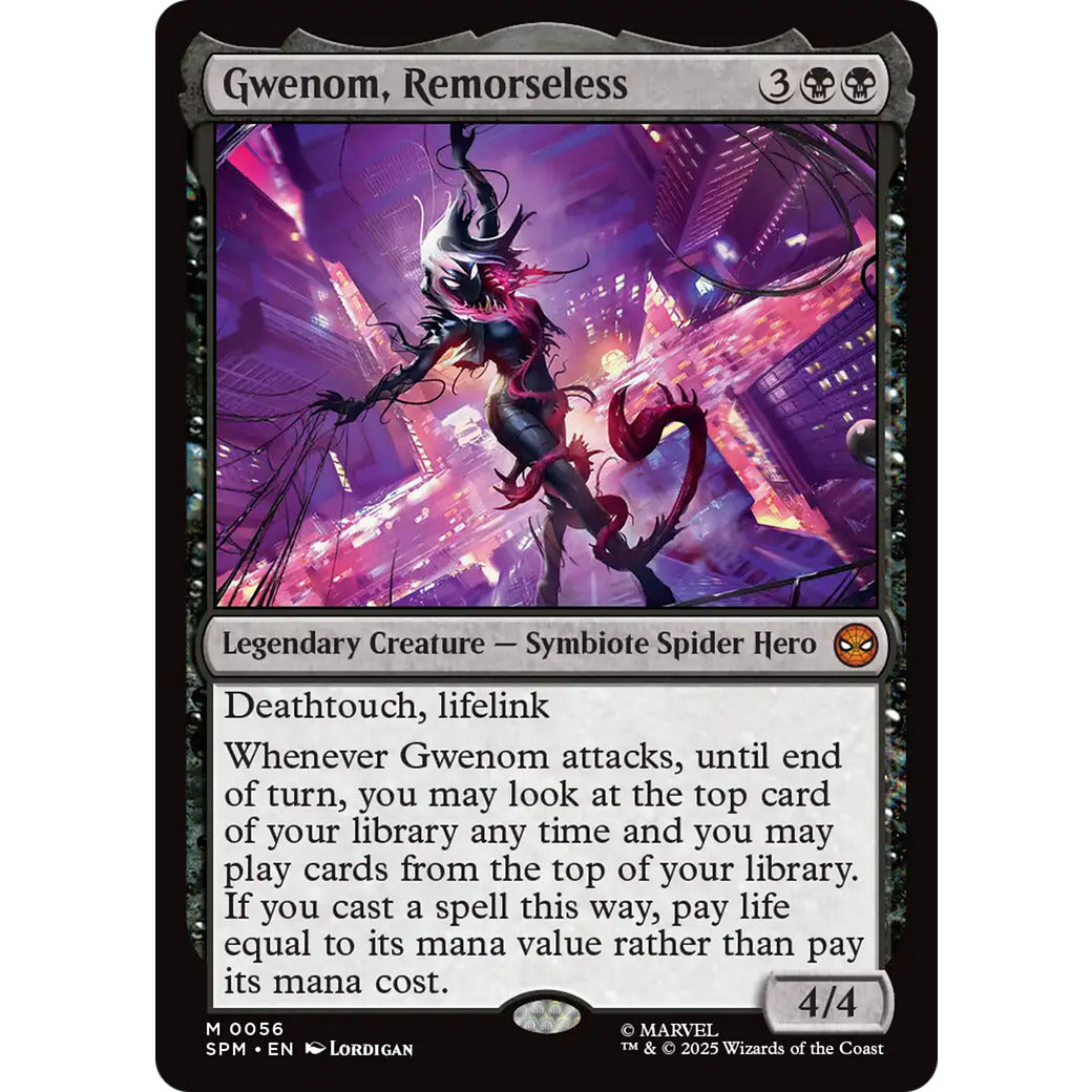 Gwenom, Remorseless (Marvel's Spider-Man) Near Mint Foil