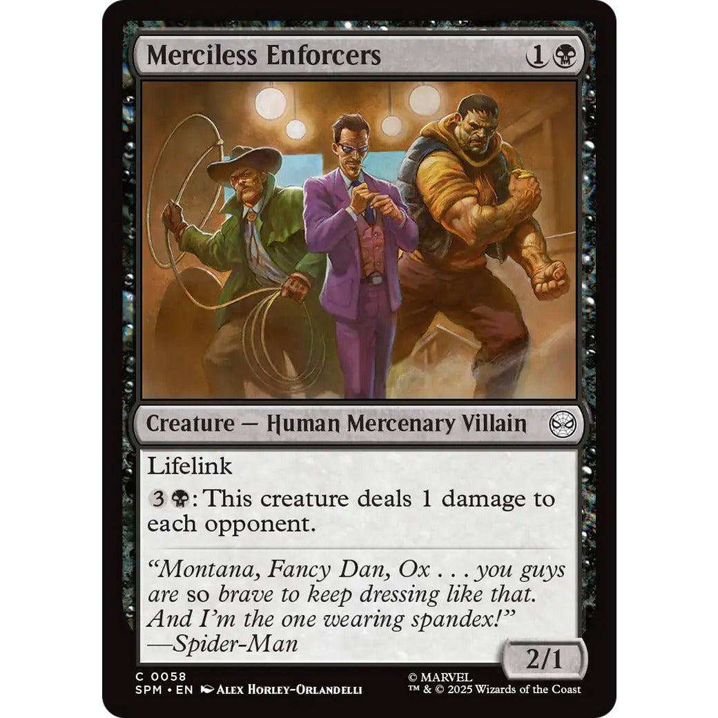 Merciless Enforcers (Marvel's Spider-Man) Near Mint Foil
