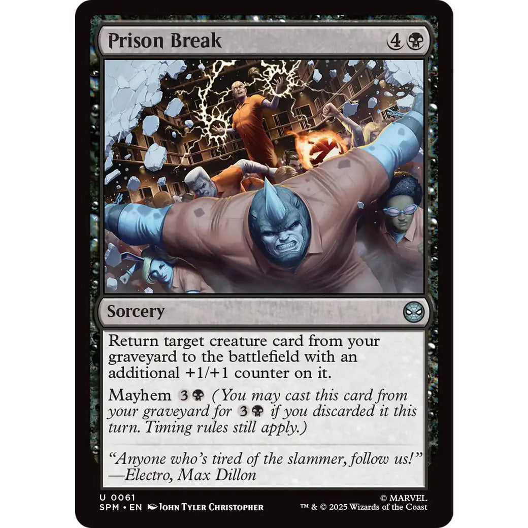 Prison Break (Marvel's Spider-Man) Near Mint Foil