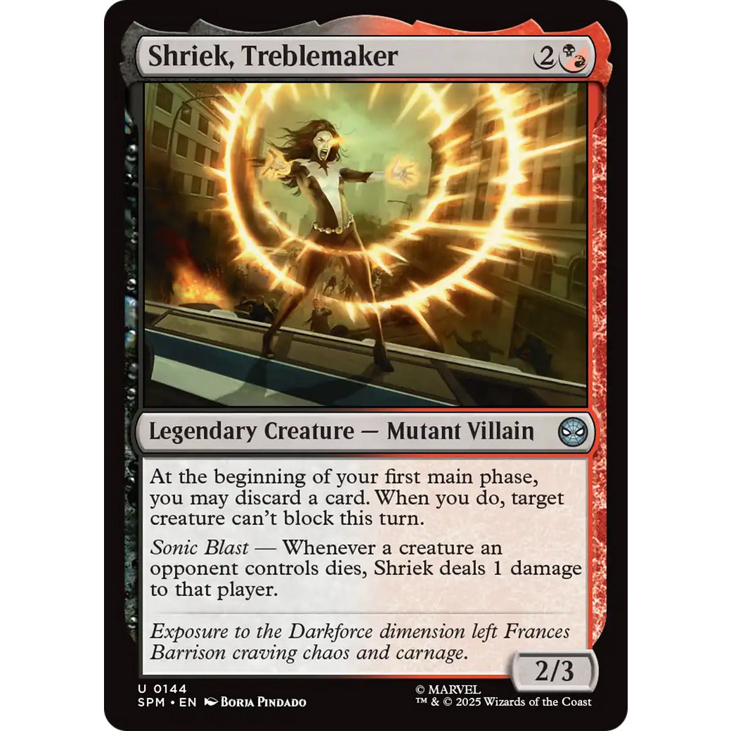 Shriek, Treblemaker (Marvel's Spider-Man) Near Mint Foil