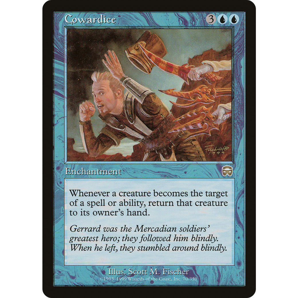 Cowardice (Mercadian Masques) Light Play
