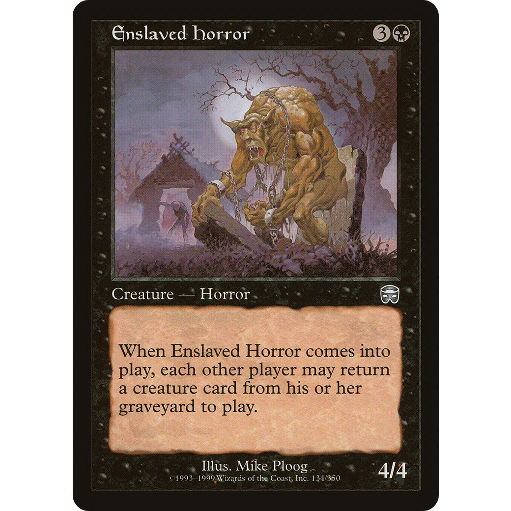 Enslaved Horror (Mercadian Masques) Light Play