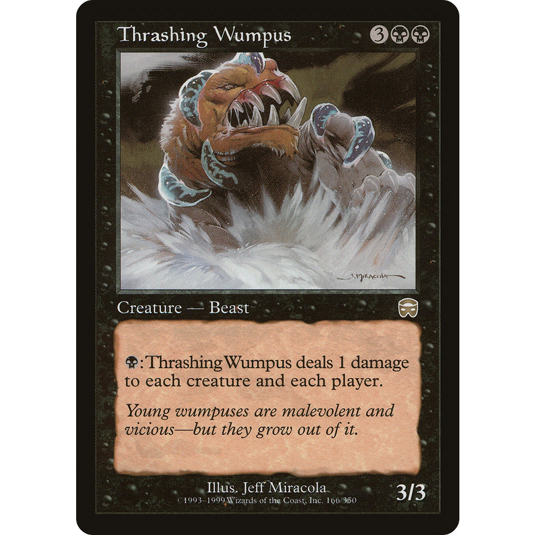 Thrashing Wumpus (Mercadian Masques) Light Play
