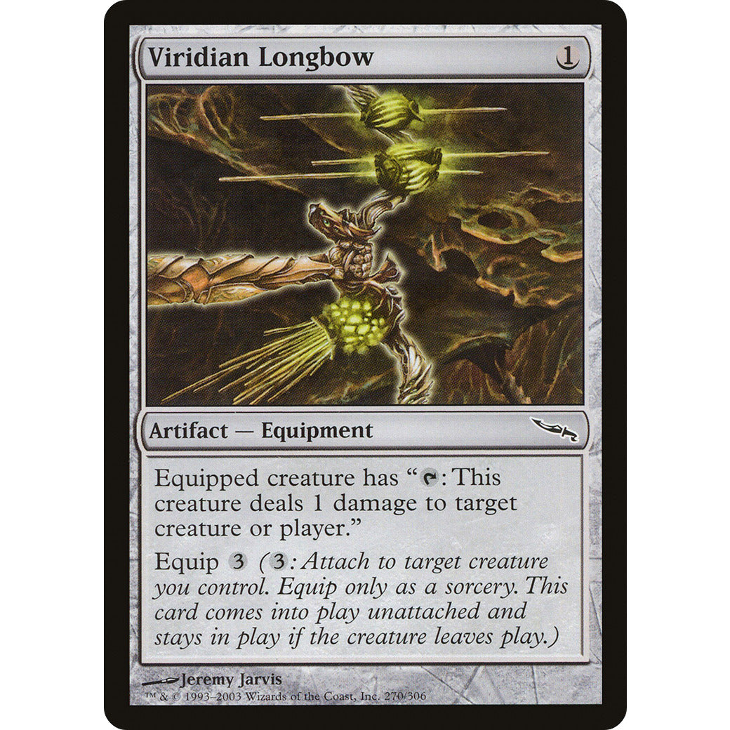 Viridian Longbow (Mirrodin) Light Play