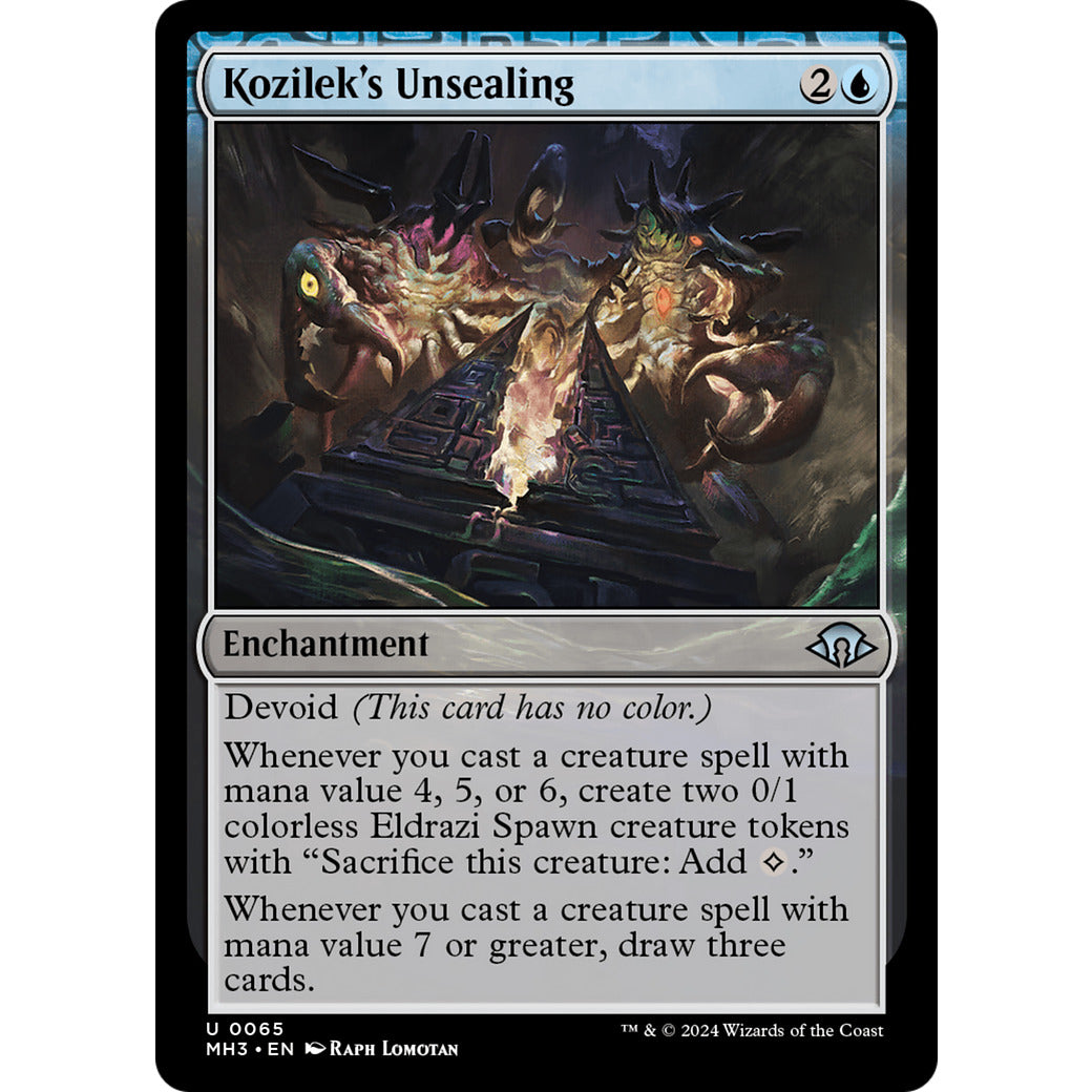 Kozilek's Unsealing (Modern Horizons 3) Light Play