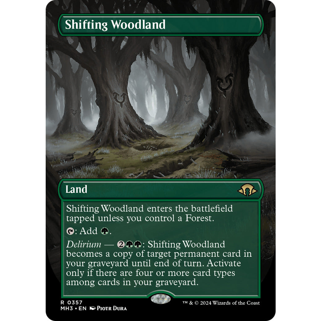 Shifting Woodland (Borderless) (Modern Horizons 3) Light Play