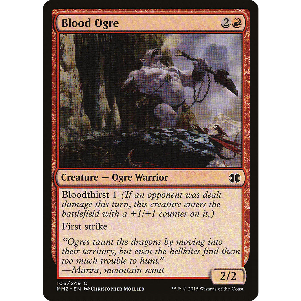 Blood Ogre (Modern Masters 2015) Light Play Foil