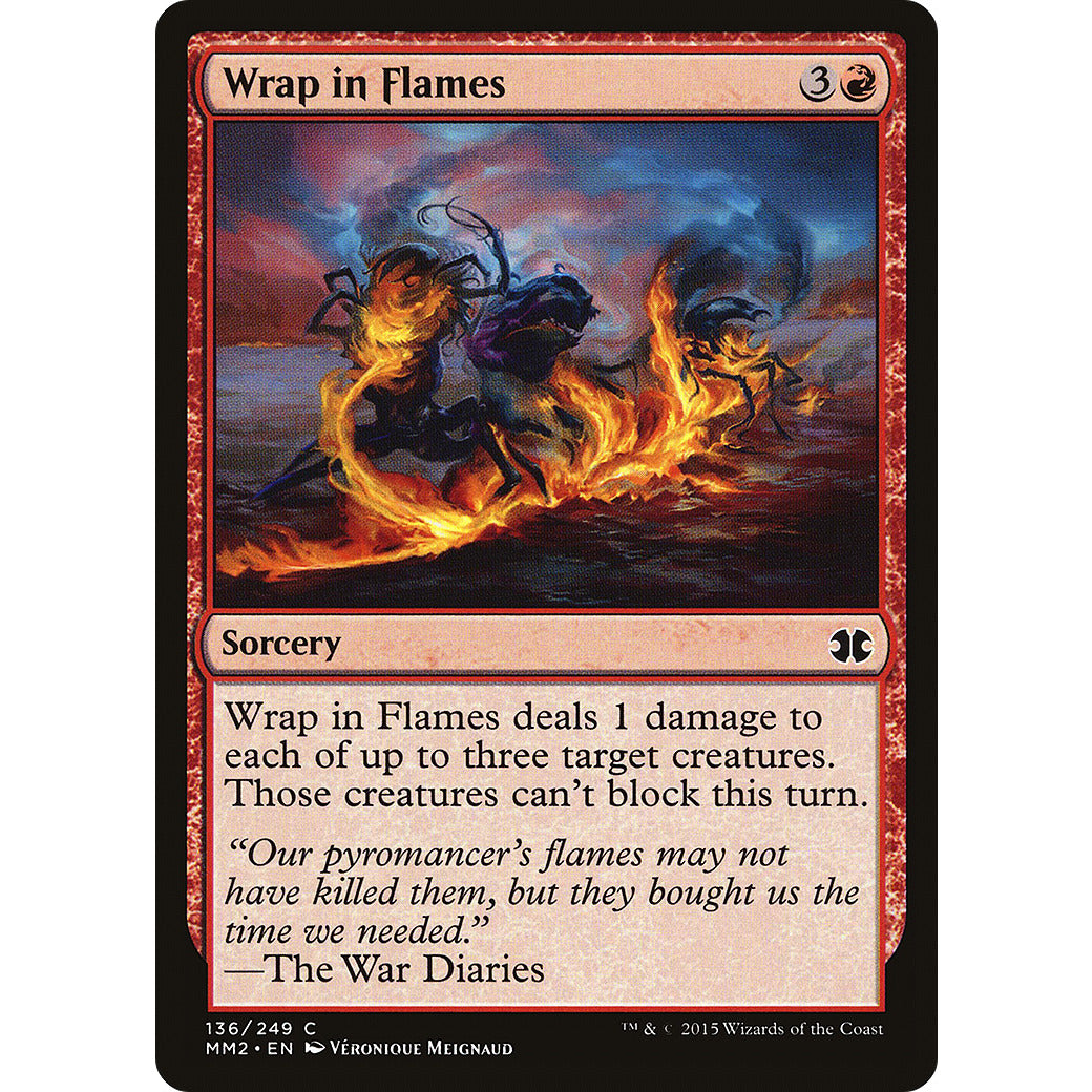Wrap in Flames (Modern Masters 2015) Light Play Foil