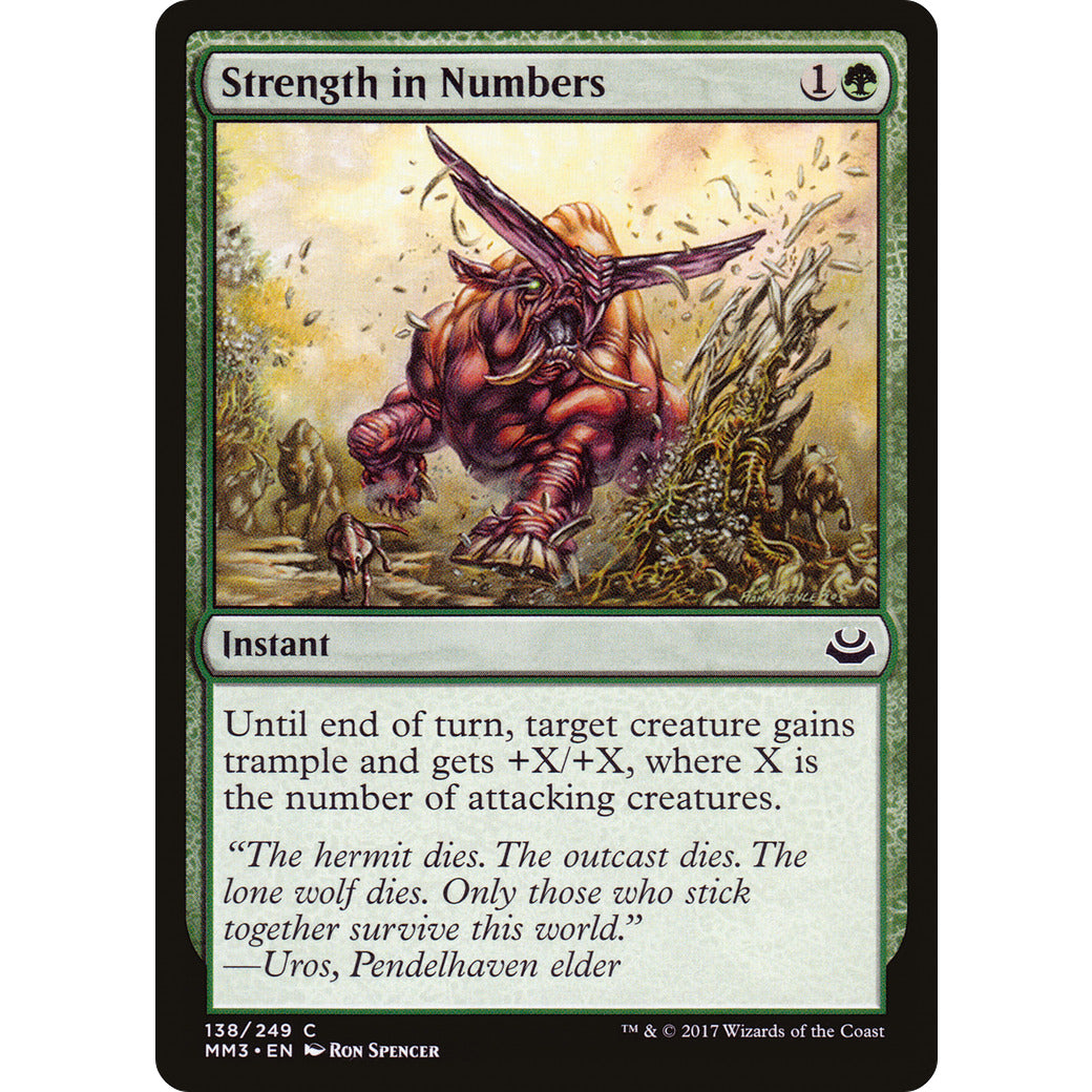 Strength in Numbers (Modern Masters 2017) Light Play Foil