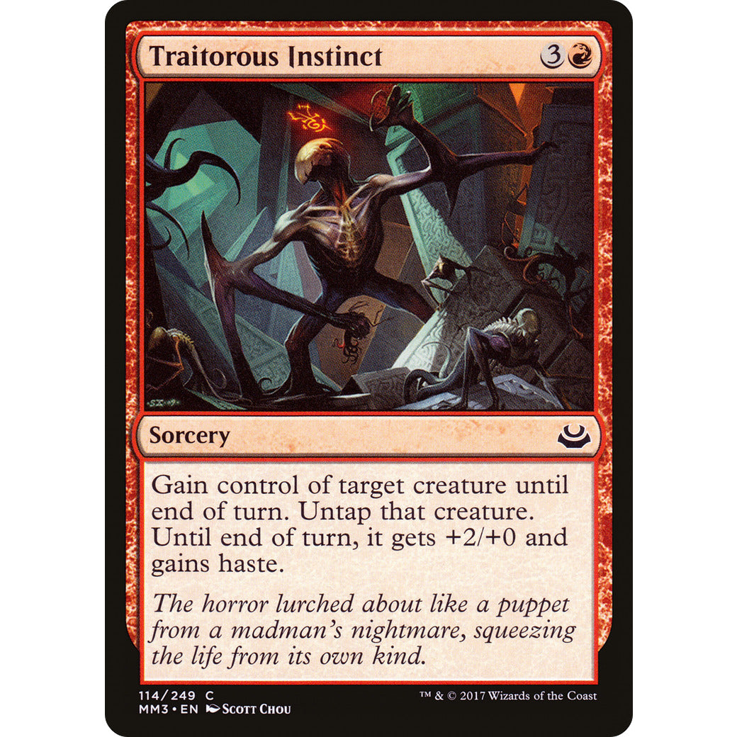 Traitorous Instinct (Modern Masters 2017) Light Play Foil