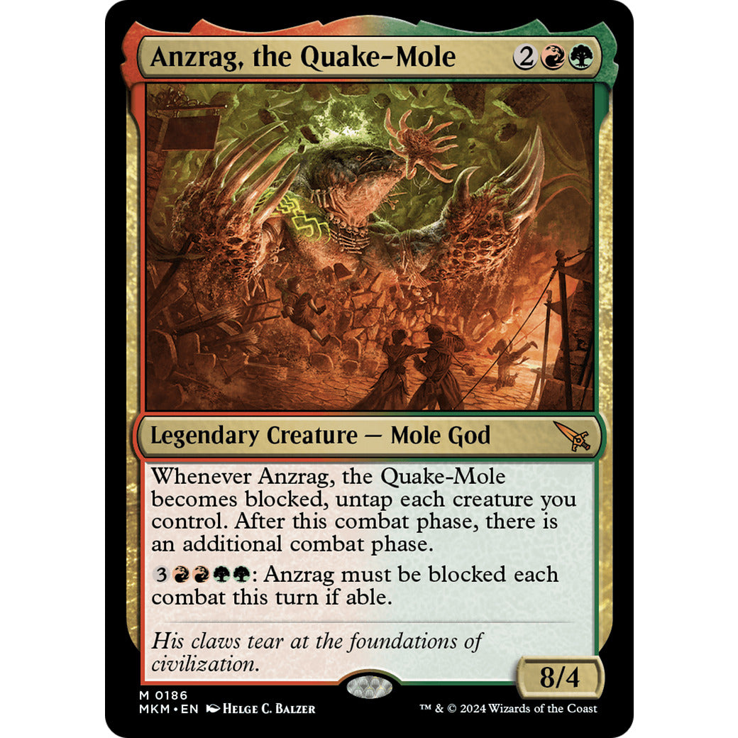 Anzrag, the Quake-Mole (Murders at Karlov Manor) Near Mint