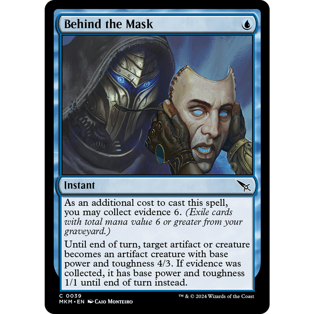 Behind the Mask (Murders at Karlov Manor) Light Play Foil