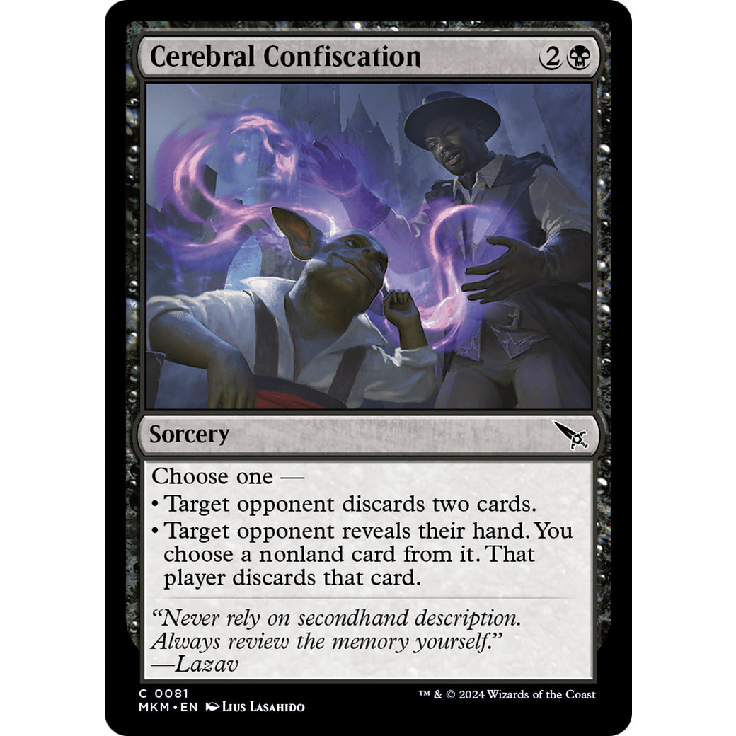 Cerebral Confiscation (Murders at Karlov Manor) Near Mint Foil