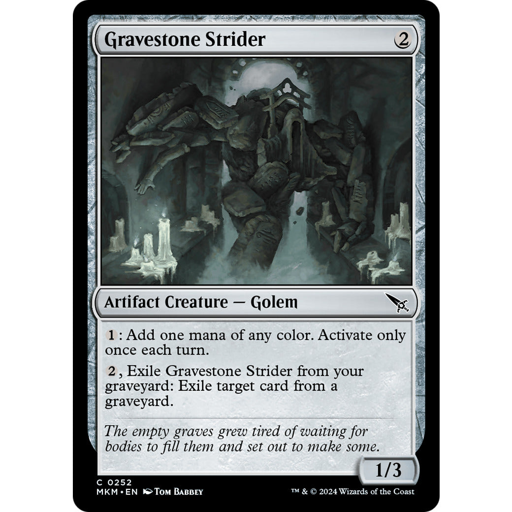 Gravestone Strider (Murders at Karlov Manor) Light Play Foil