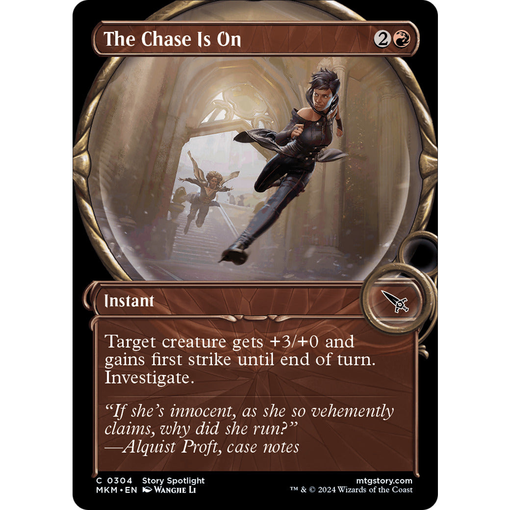 The Chase Is On (Showcase) (Murders at Karlov Manor) Near Mint Foil