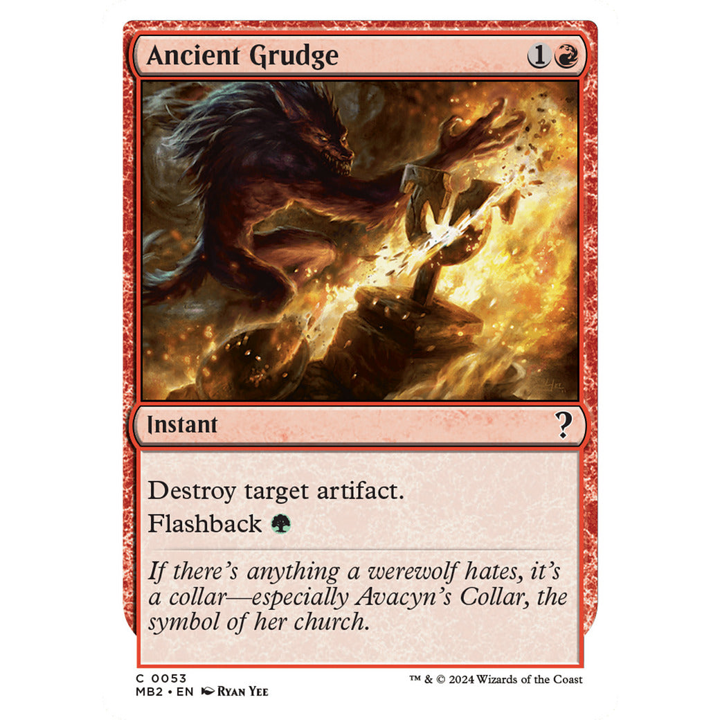 Ancient Grudge (White Border) (Mystery Booster 2) Near Mint