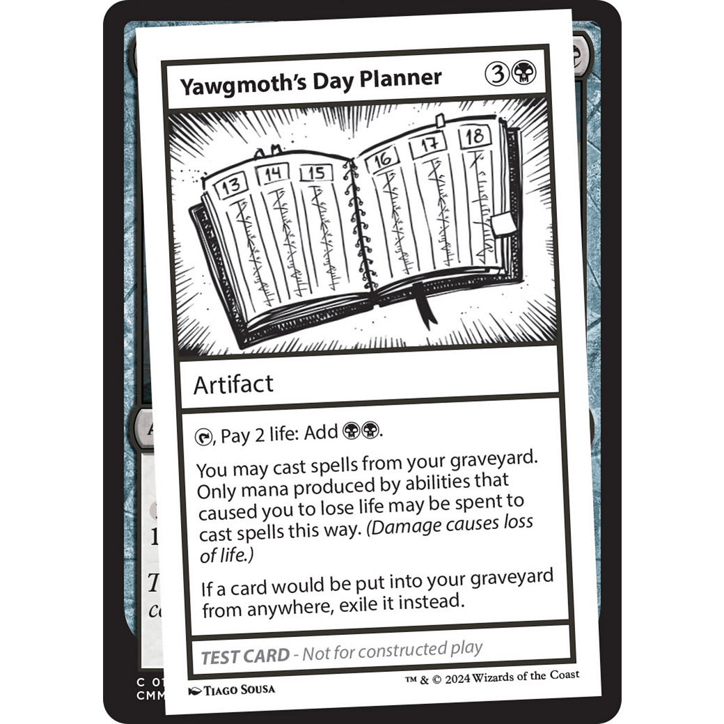 Yawgmoth's Day Planner (Mystery Booster 2 Playtest Cards) Near Mint