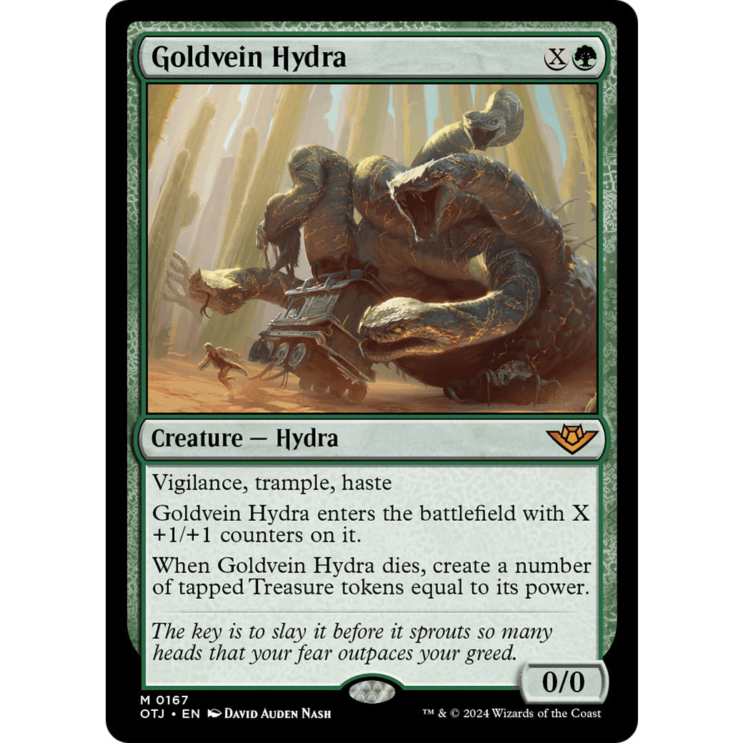 Goldvein Hydra (Outlaws of Thunder Junction) Near Mint Foil