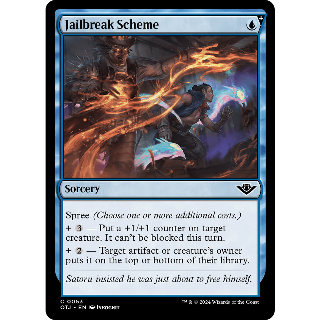 Jailbreak Scheme (Outlaws of Thunder Junction) Near Mint Foil