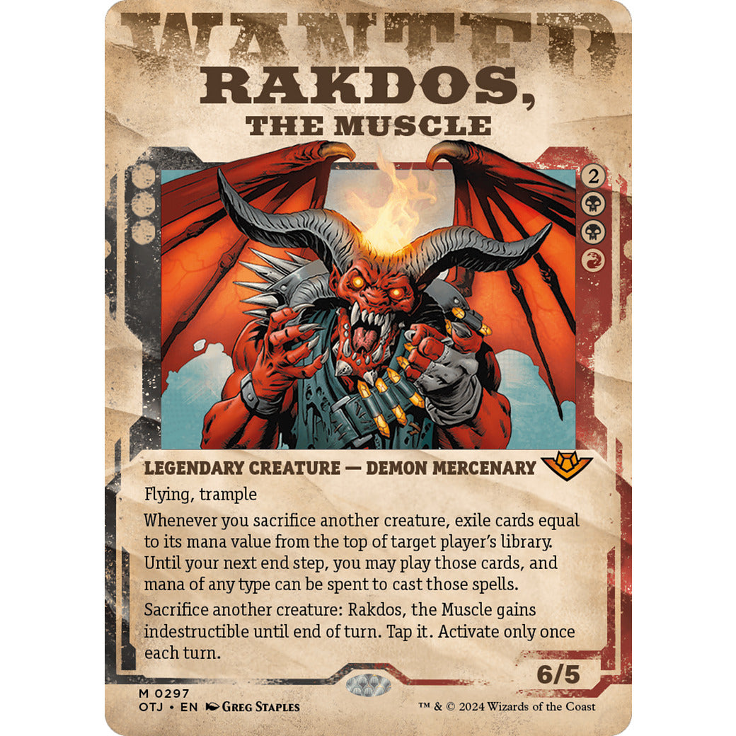 Rakdos, the Muscle (Showcase) (Outlaws of Thunder Junction) Near Mint