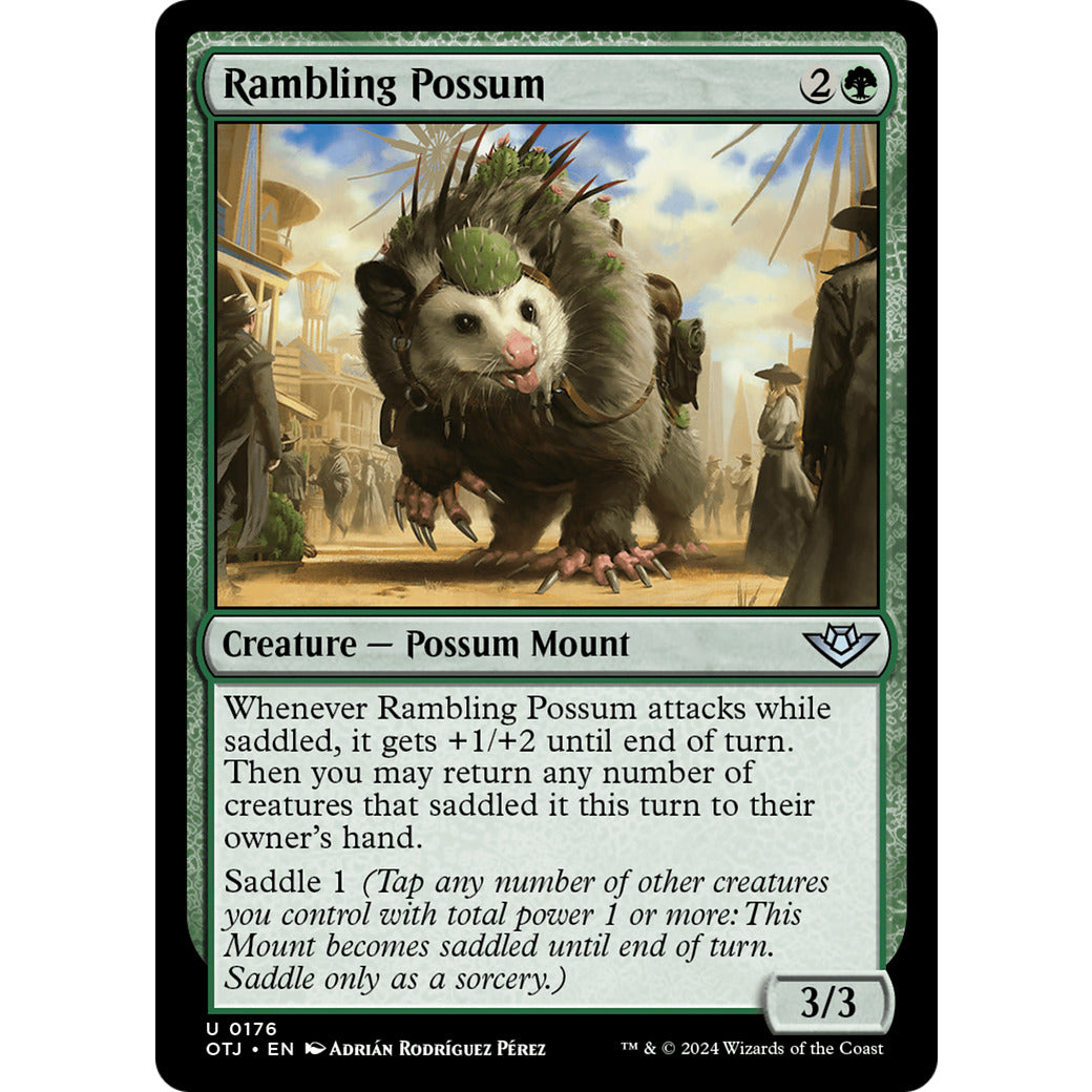 Rambling Possum (Outlaws of Thunder Junction) Near Mint Foil