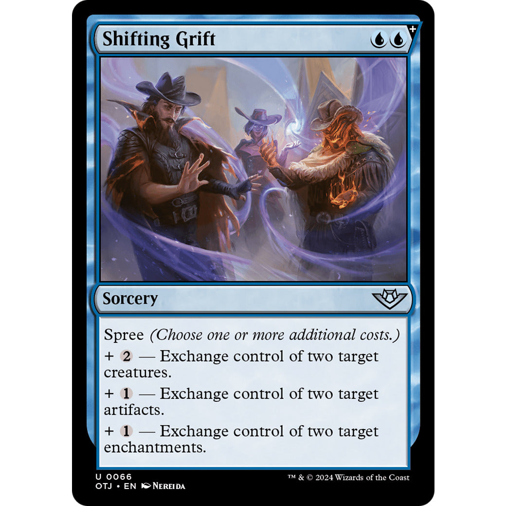 Shifting Grift (Outlaws of Thunder Junction) Near Mint Foil