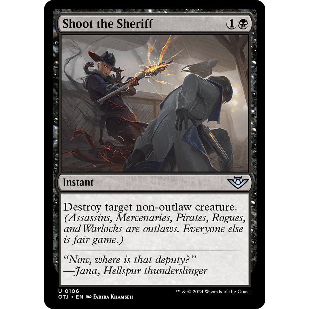 Shoot the Sheriff (Outlaws of Thunder Junction) Light Play Foil