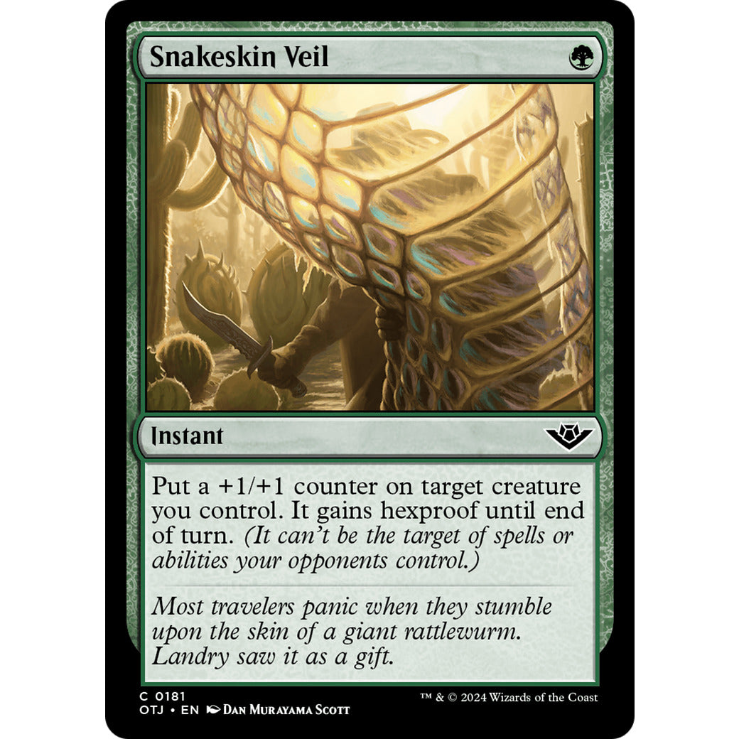 Snakeskin Veil (Outlaws of Thunder Junction) Light Play Foil