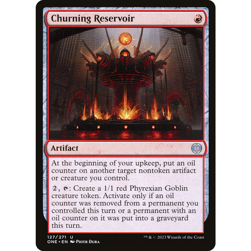 Churning Reservoir (Phyrexia: All Will Be One) Near Mint Foil